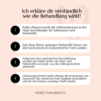 Christine Ruf Energy&Beauty: Auflistung der ColdPlasma Behandlung